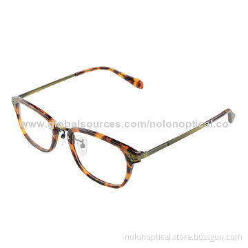 Hot sale thin retro style acetate eyeglass frames for unisex, customized logo & size and color